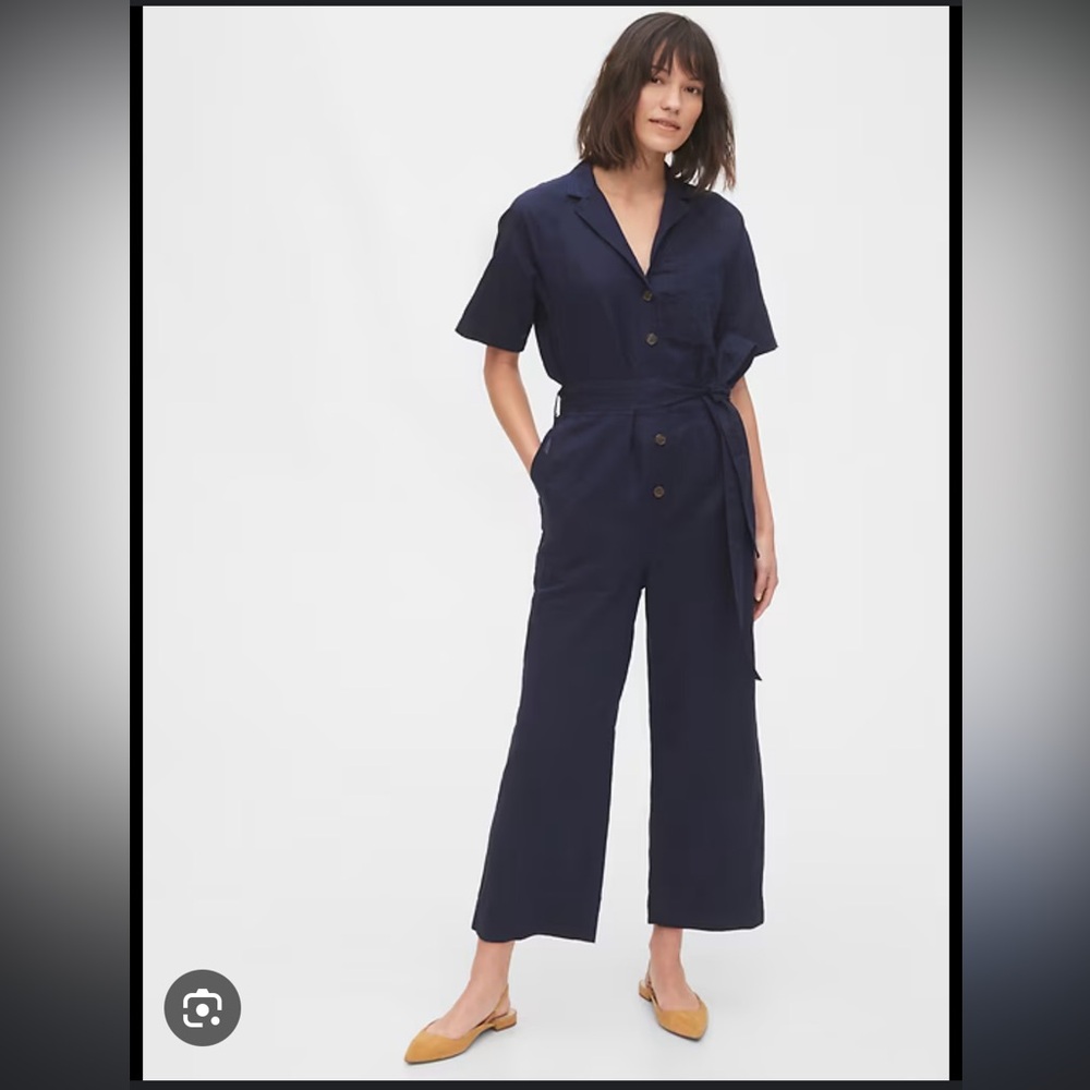 GAP Utility Navy Jumpsuit - Picture 1 of 6